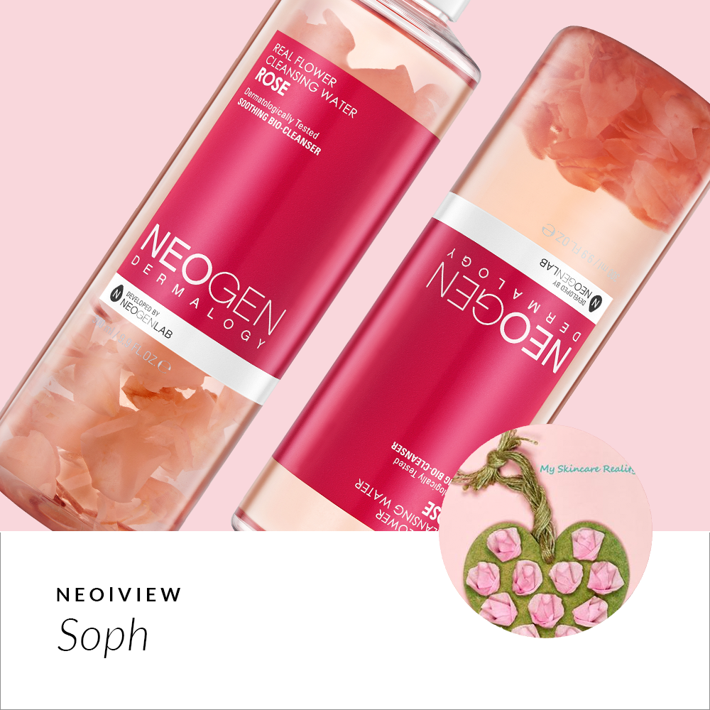 NEO I VIEW<br>Real Flower Cleansing Water Rose Review by Soph - NEOGEN GLOBAL