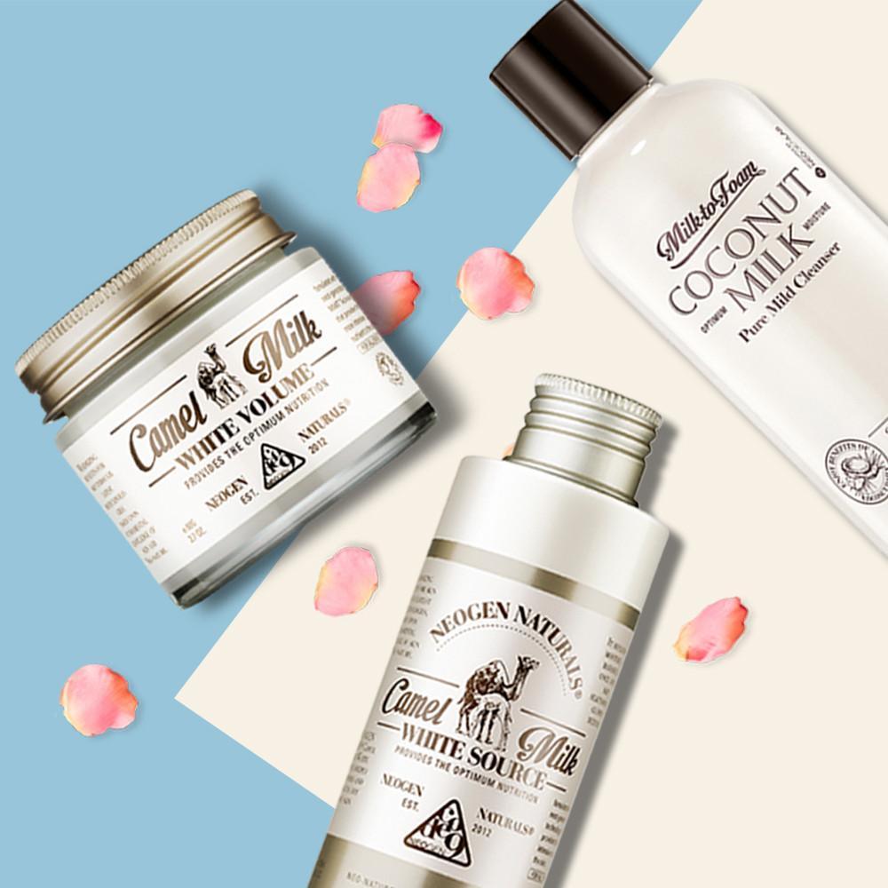 Perfect Spring Turnover<br>with Coconut Milk Cleanser,<br>Camel Milk Moisturizers - NEOGEN GLOBAL