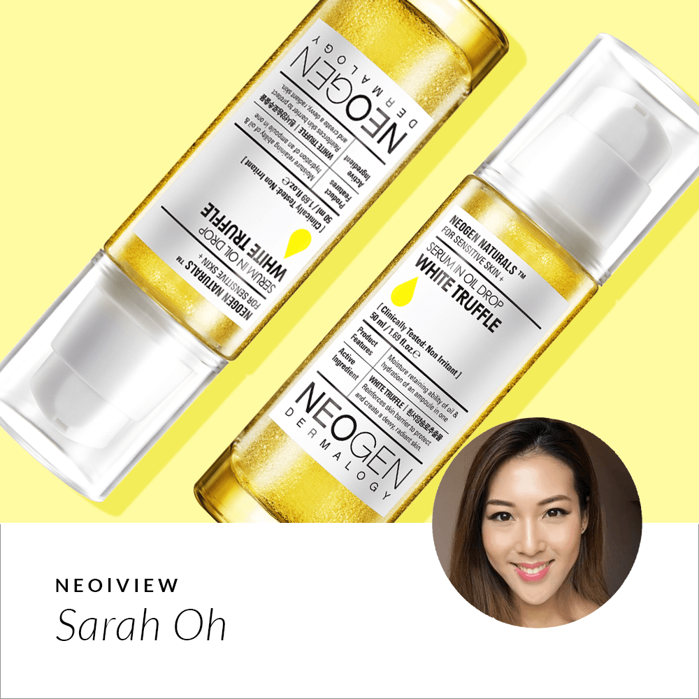 NEO I VIEW<br>White Truffle Serum In Oil Drop<br>REVIEW BY SARAH OH - NEOGEN GLOBAL