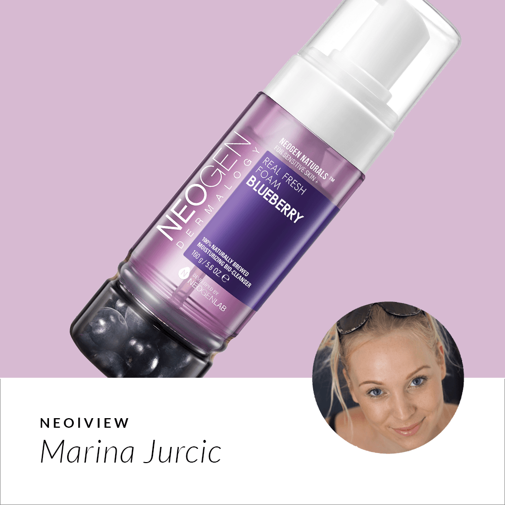 NEO I VIEW<br> Real Fresh Foam Cleanser Blueberry Review by Marina Jurcic - NEOGEN GLOBAL