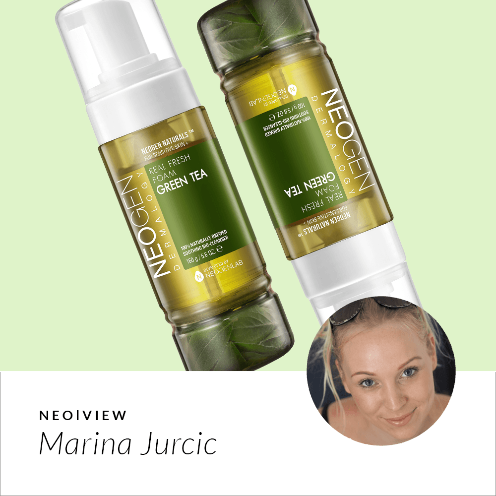 NEO I VIEW<br> Real Fresh Foam Green Tea<br> Review by Marina - NEOGEN GLOBAL