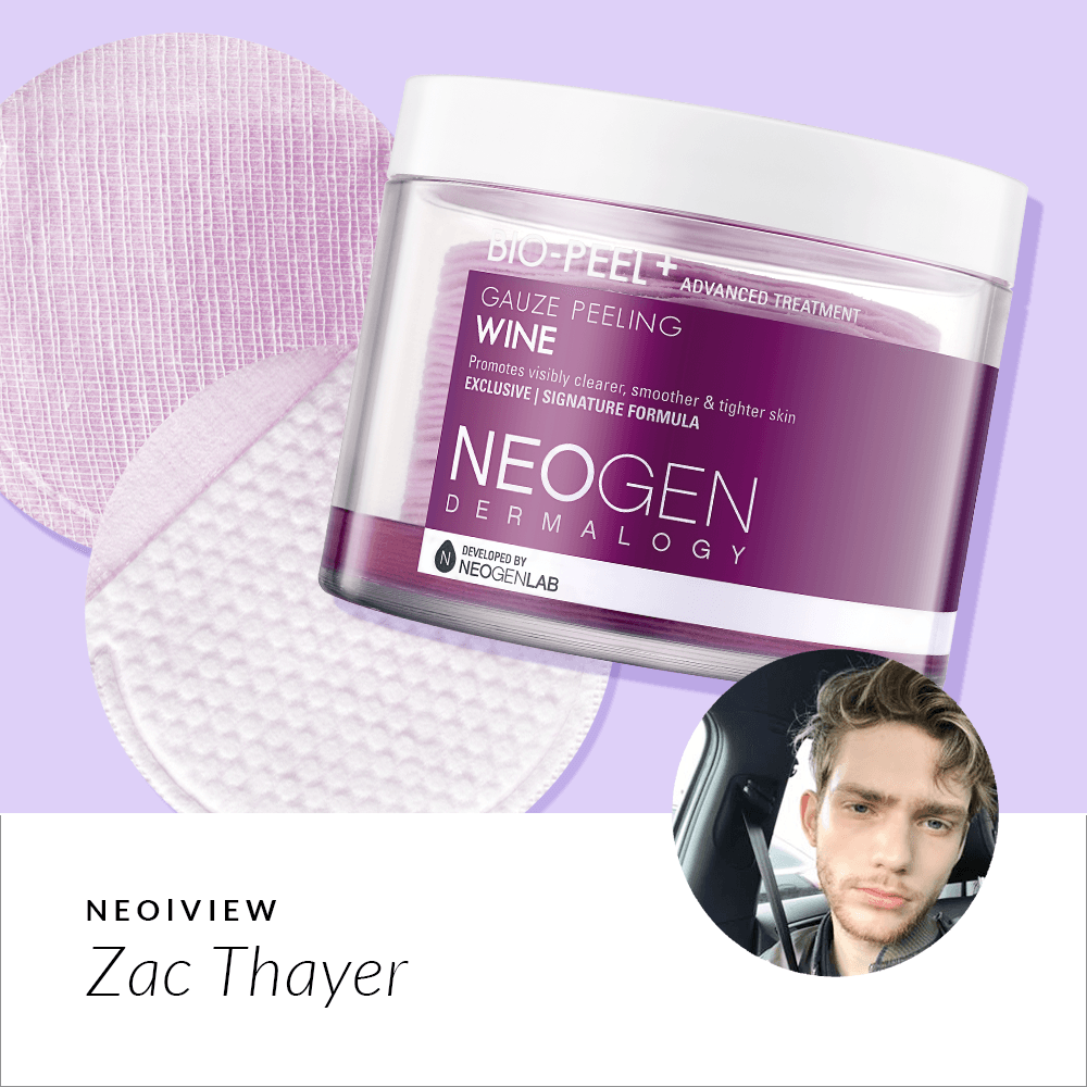 NEO | VIEW <br>Wine Bio-peel Gauze Peeling<br> REVIEW BY Zac Thayer - NEOGEN GLOBAL