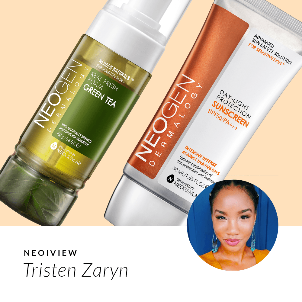 NEO I VIEW<br>Foam Cleanser Green Tea & Day Light Sunscreen Review by Tristen Zaryn - NEOGEN GLOBAL