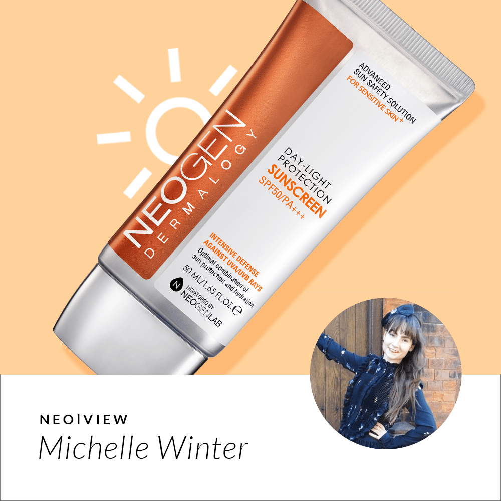 NEO I VIEW<br> DAY-LIGHT PROTECTION SUNSCREEN  Review by Michelle Winter - NEOGEN GLOBAL