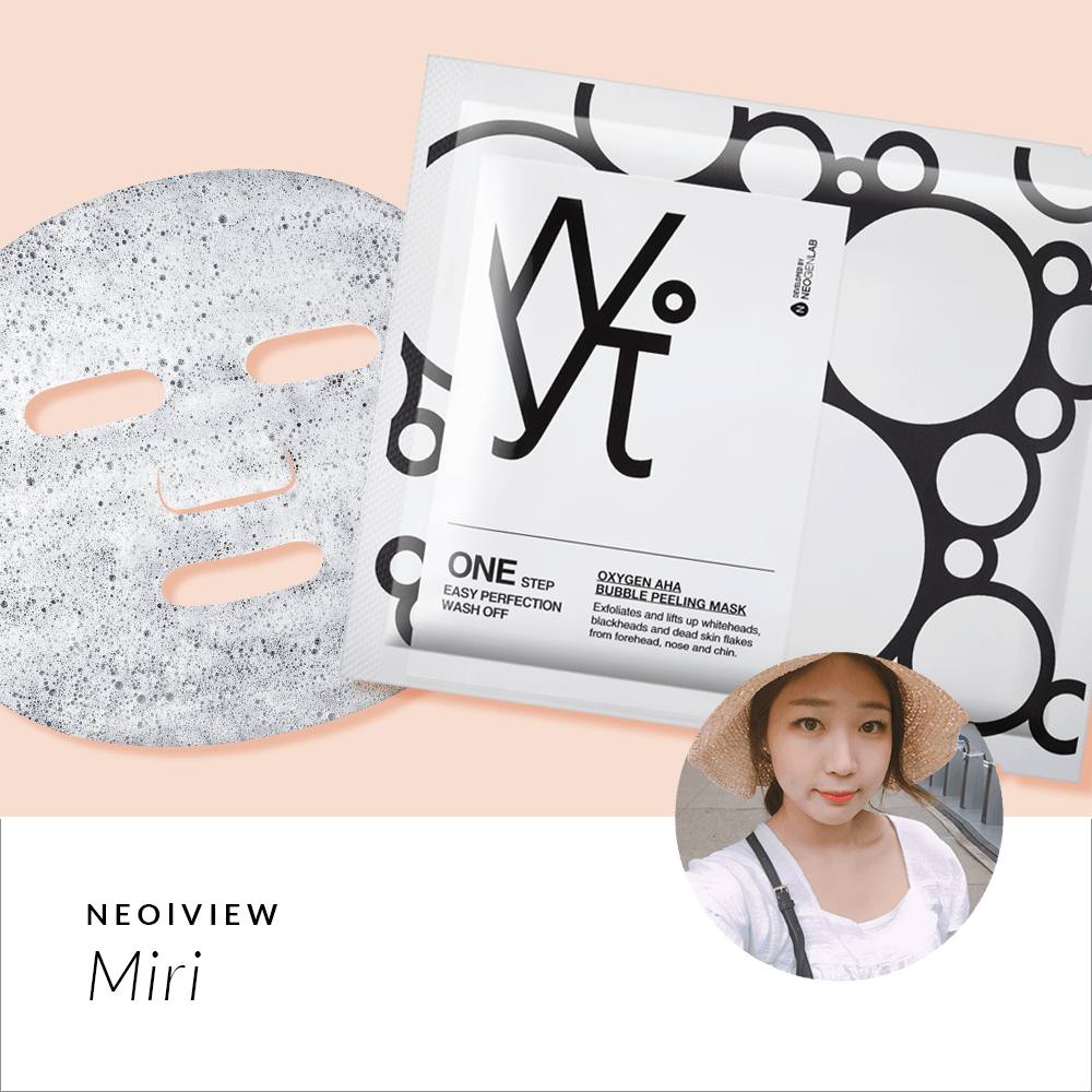 NEO I VIEW<br>OXYGEN AHA BUBBLE <br>PEELING MASK by Miri - NEOGEN GLOBAL