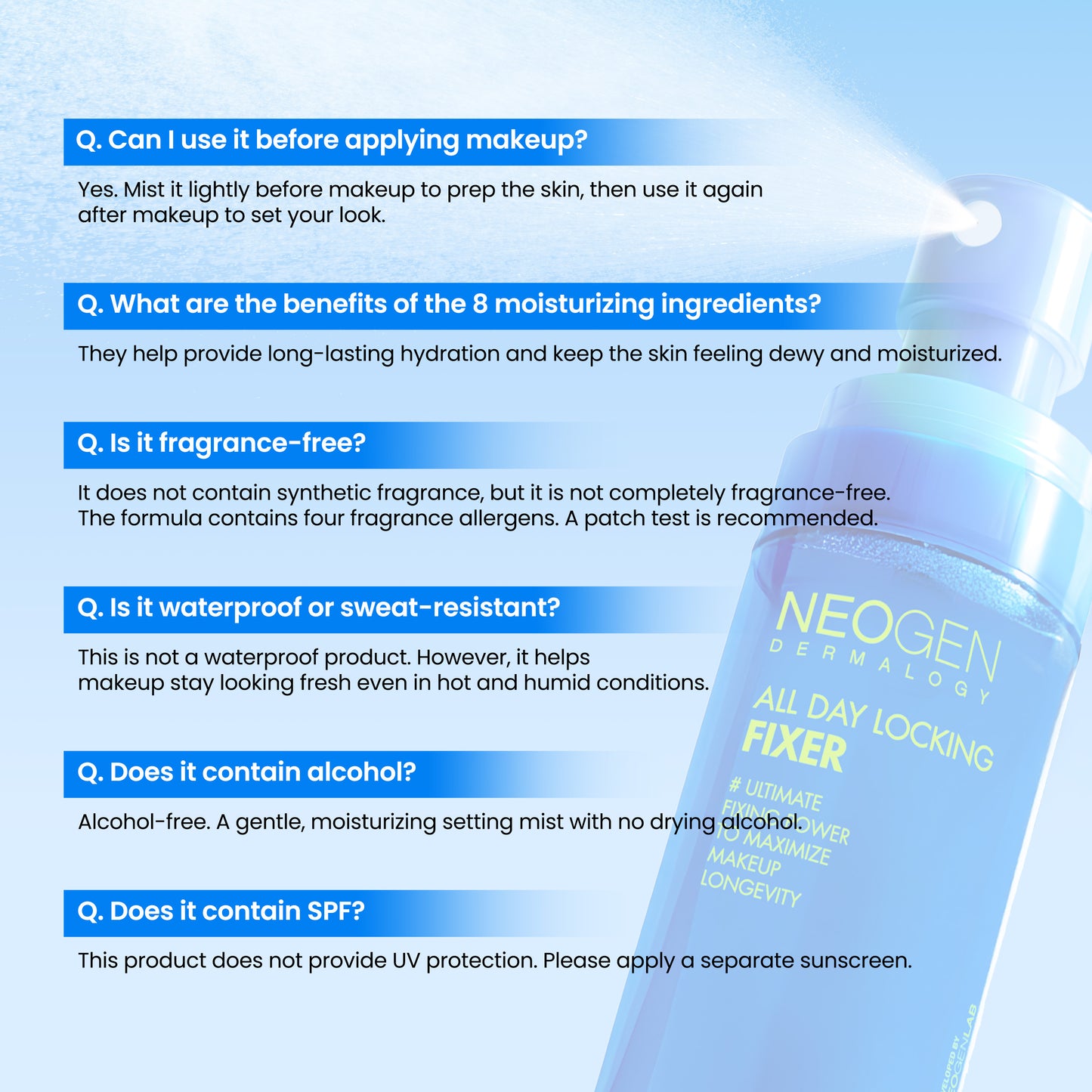 NEOGEN DERMALOGY ALL DAY LOCKING FIXER 80ml