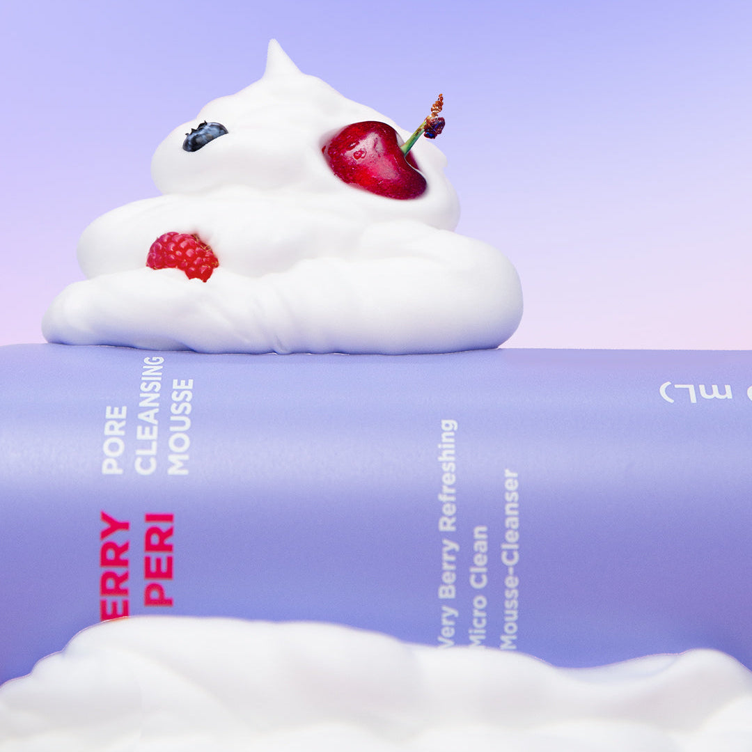 PURPLE SUMMER POOL PARTY DUO — Berryperi Pore Cleansing Mousse + Double Vita Sun Serum (10% off)