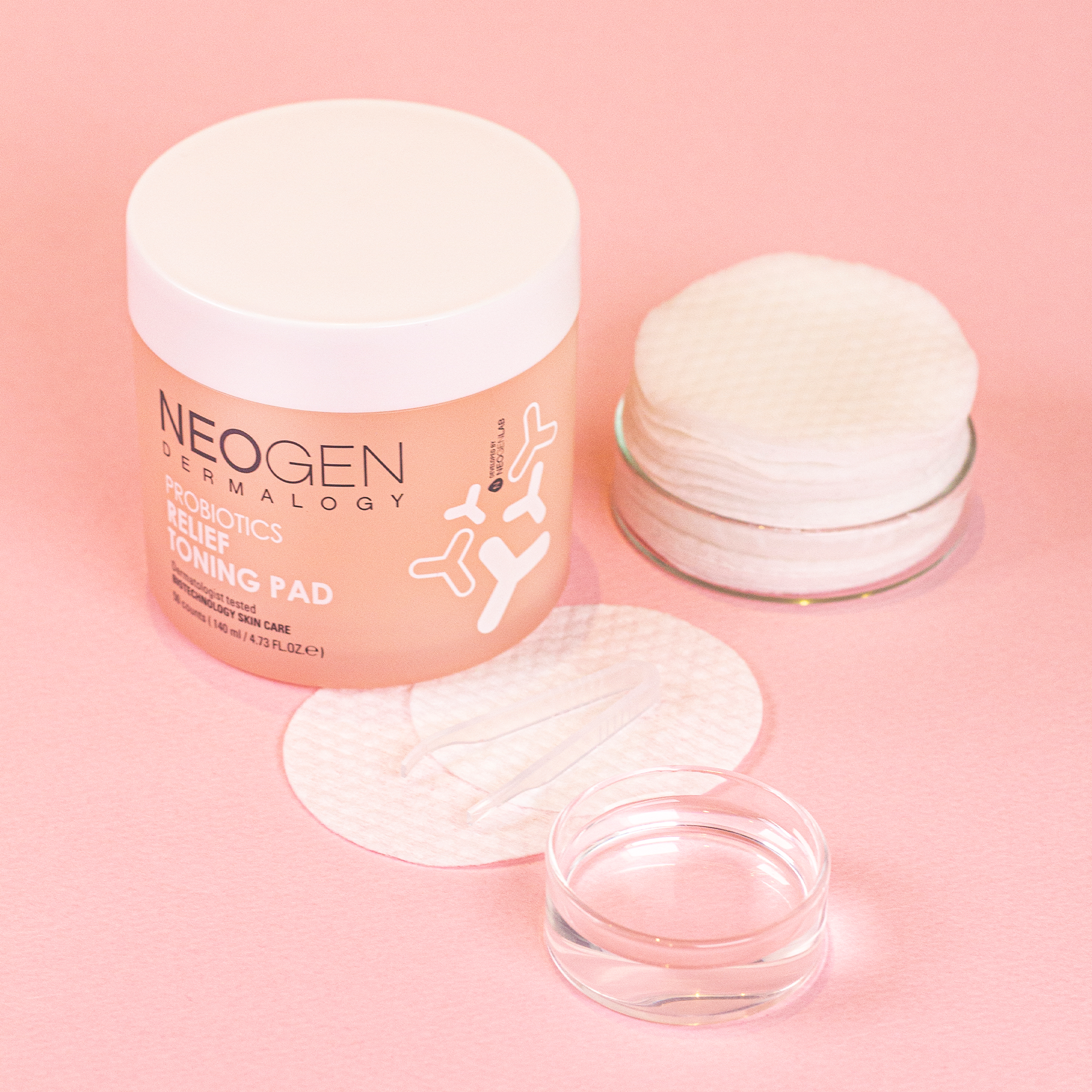 🎁 NEOGEN DERMALOGY Probiotics Relief Toning Pad (50 Pads) 1+1 (100% off)