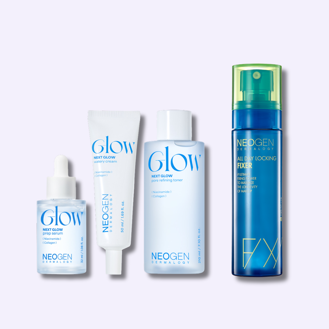 PERFECT MAKEUP — Next Glow Set + All Day Locking Fixer (10% off)