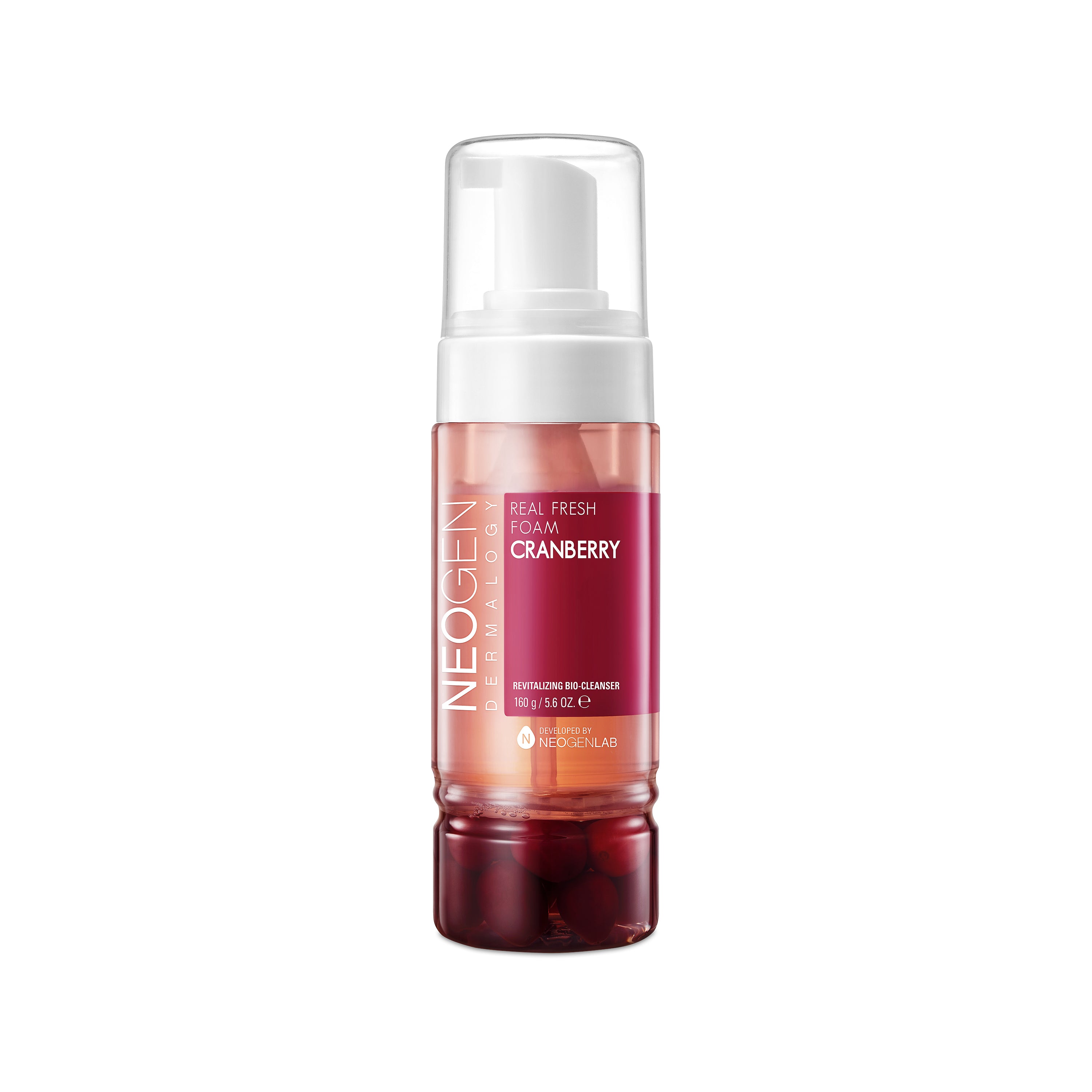 (SALE) NEOGEN DERMALOGY Real Fesh Foam Cleanser Cranberry 5.6 oz/ 160g