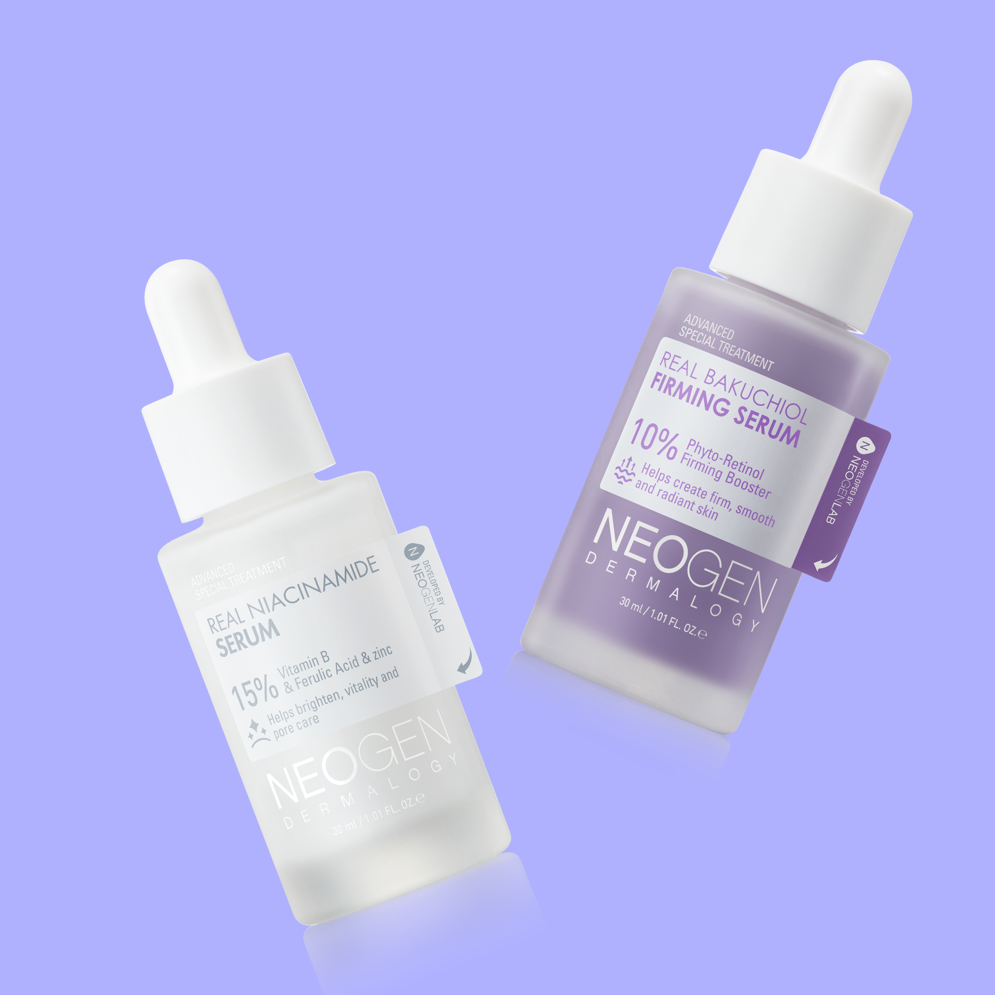 Vegan DAY and NIGHT Serum Set ( Real Bakuchiol serum, Real Niacinamide 15% Serum)