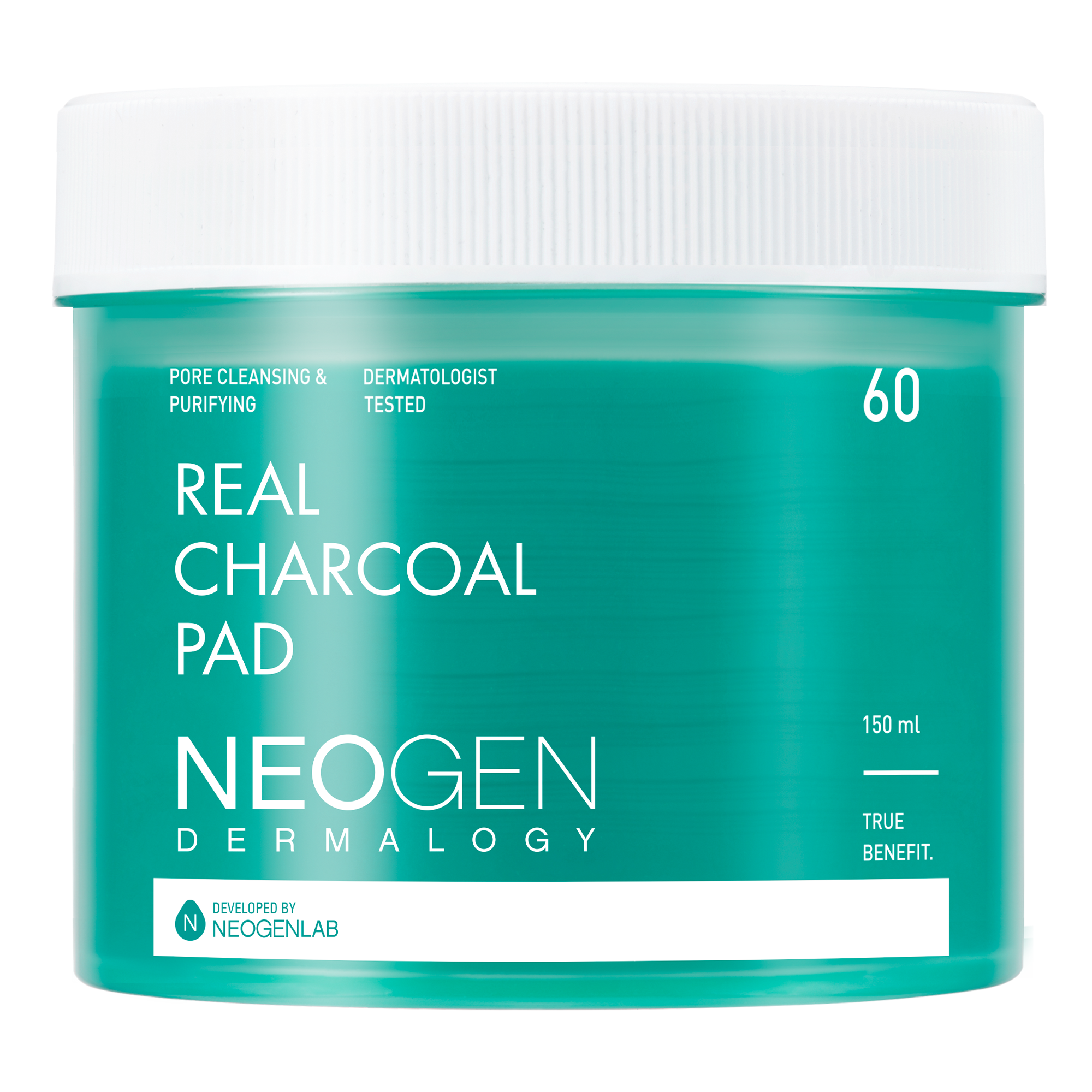 (SALE) NEOGEN DERMALOGY REAL CHARCOAL PAD (60 PADS) - VEGAN