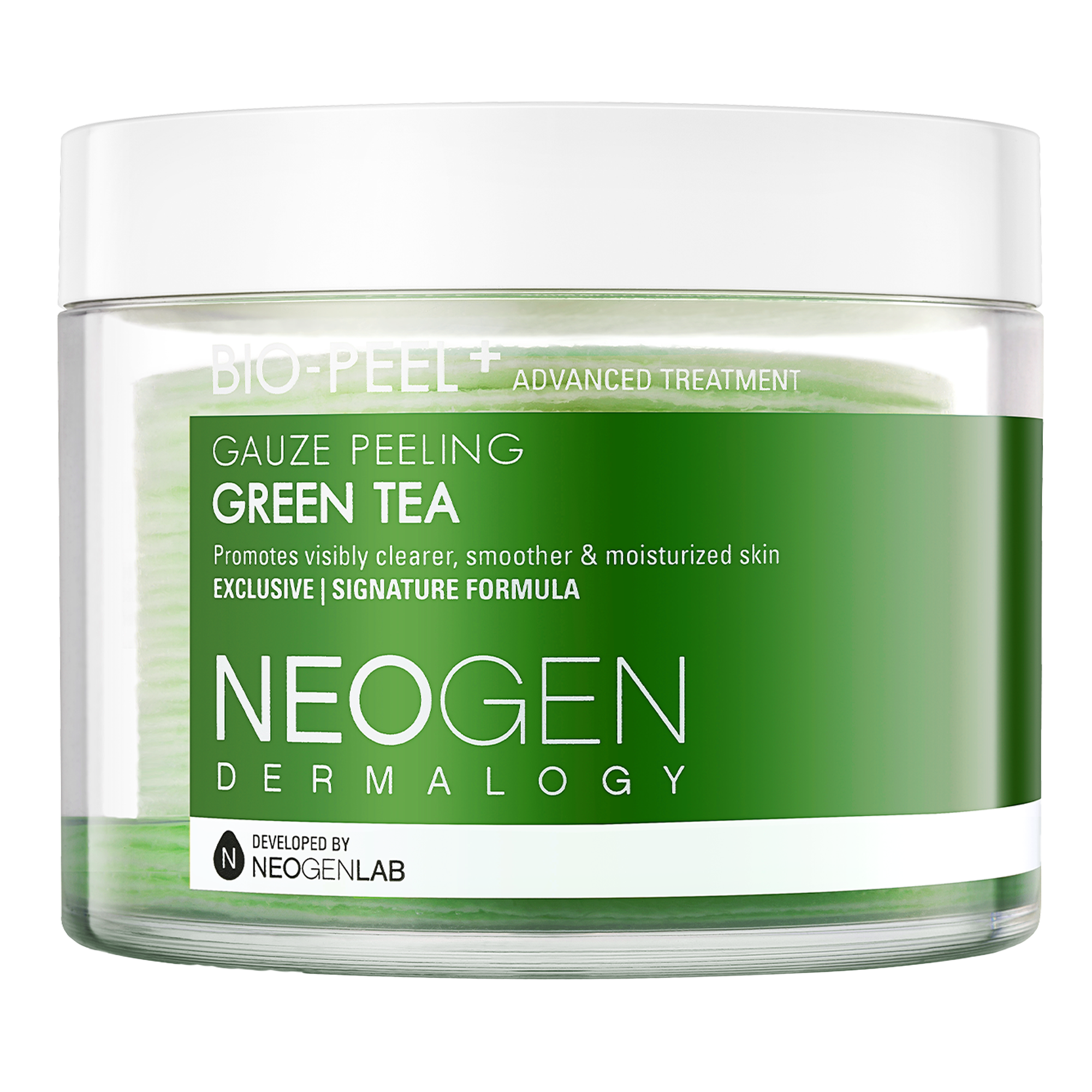 NEOGEN DERMALOGY Bio-Peel Gauze Peeling Green Tea 6.76 oz / 200ml (30 Pads) - NEOGEN GLOBAL