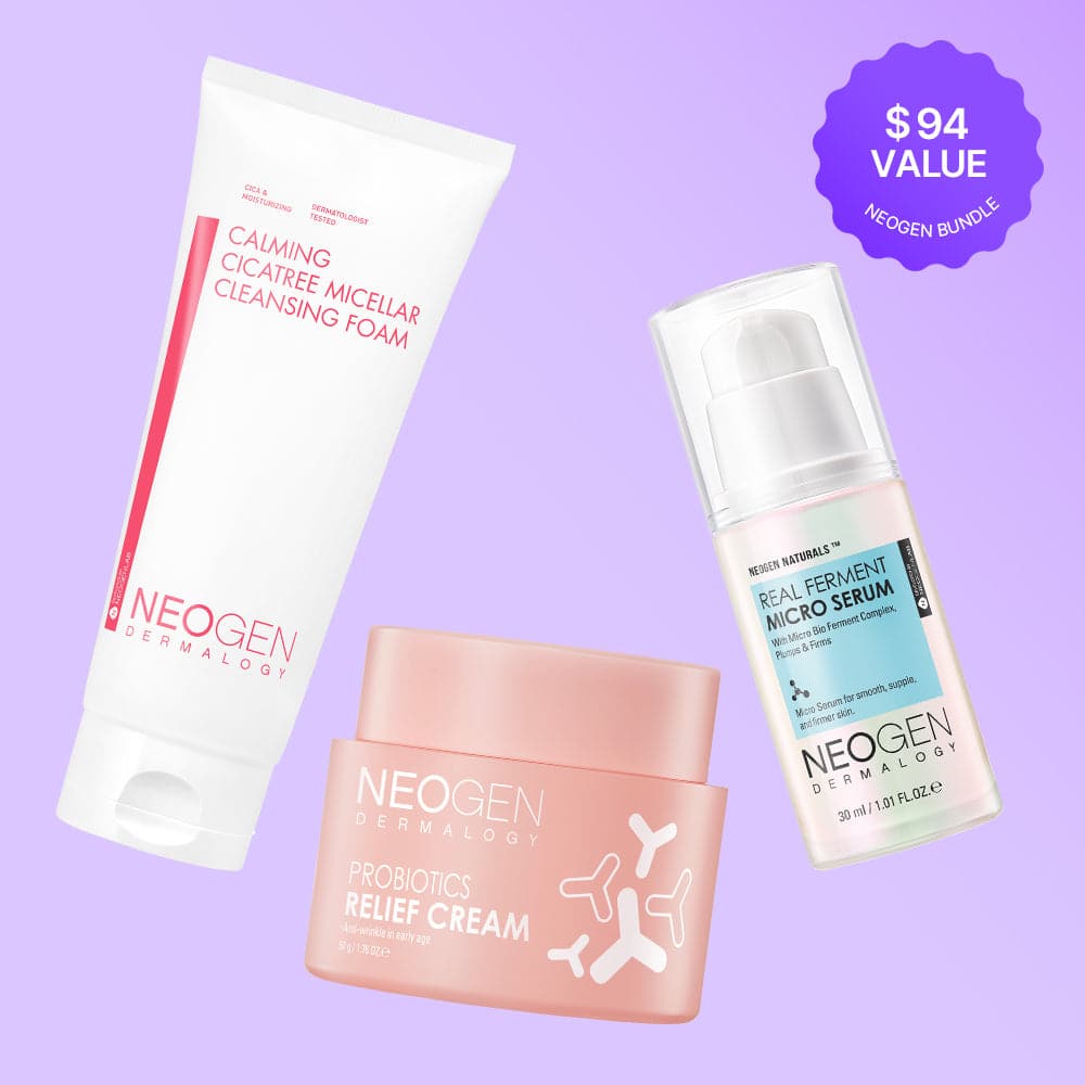 The Spring Skincare bundle - Night ver. (Cica tree micellar cleansing foam + Real ferment micro serum + Probiotics relief cream)