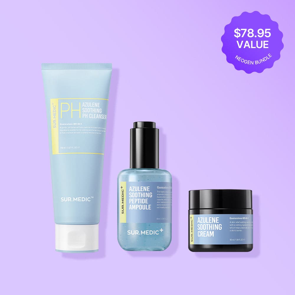 Azulene Line Set (Azulene Soothing PH Cleanser, Azulene Soothing Peptide Ampoule, Azulene Soothing Cream)