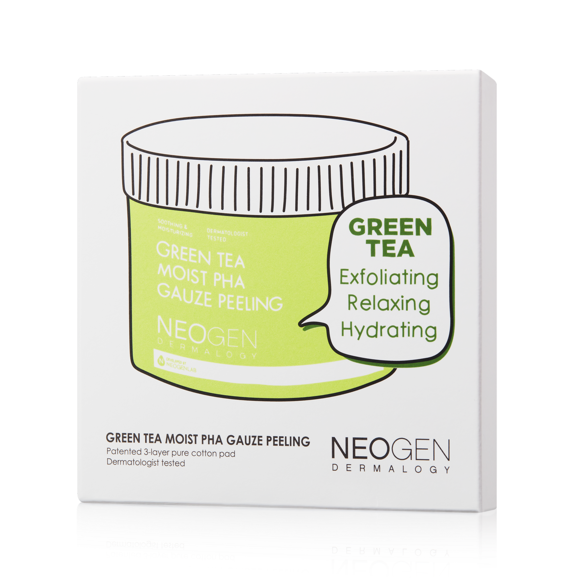 NEOGEN DERMALOGY Green Tea Moist Pha Gauze Peeling (10 Pads)