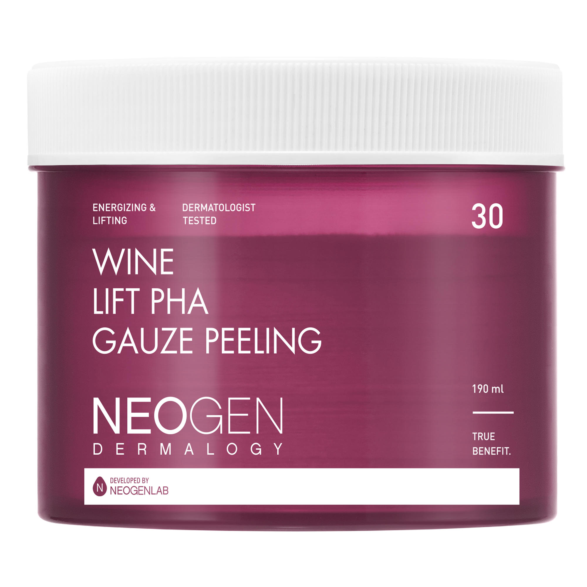 NEOGEN DERMALOGY Wine Lift PHA Gauze Peeling 190ml (30 Pads)
