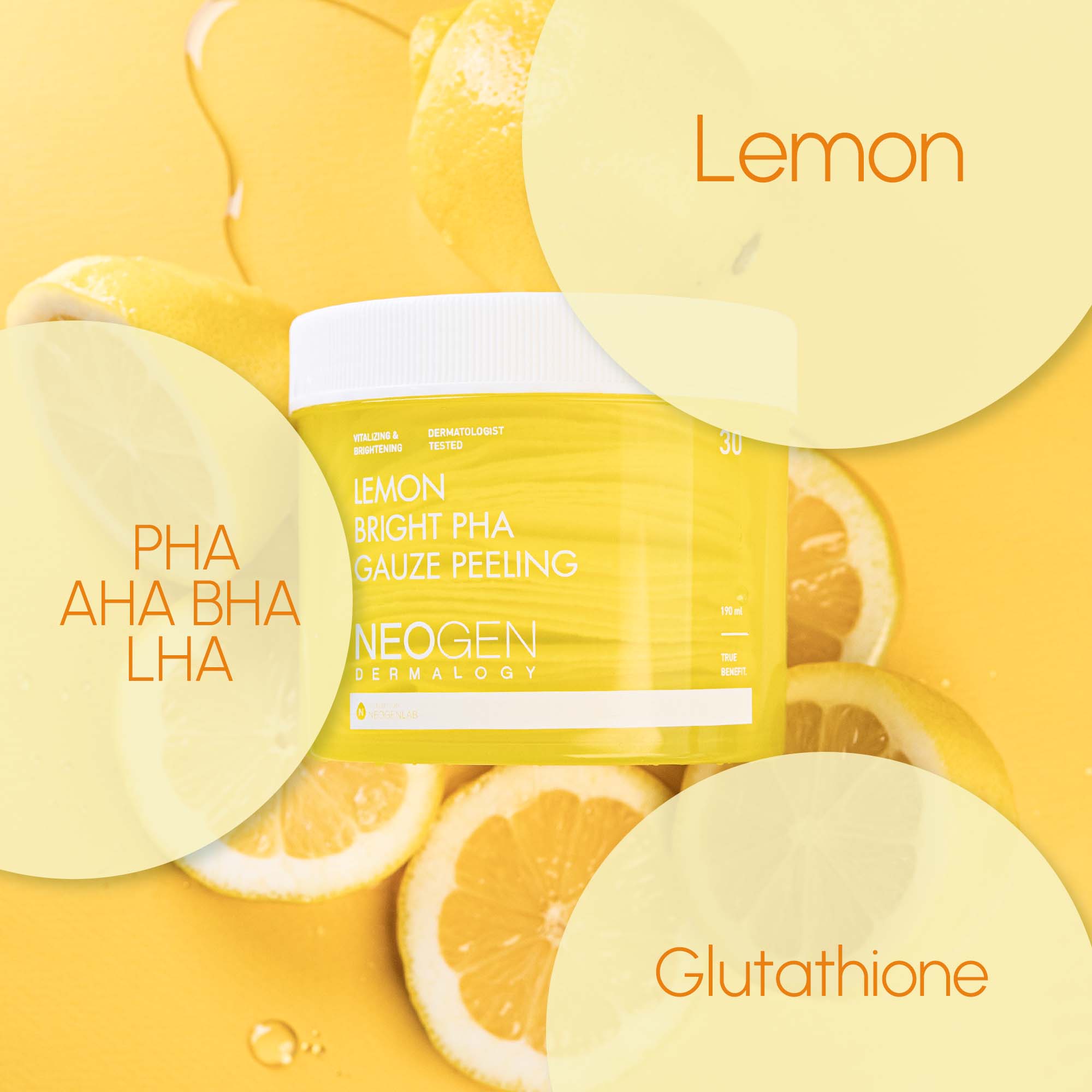NEOGEN DERMALOGY Lemon Bright Pha Gauze Peeling (10 Pads)