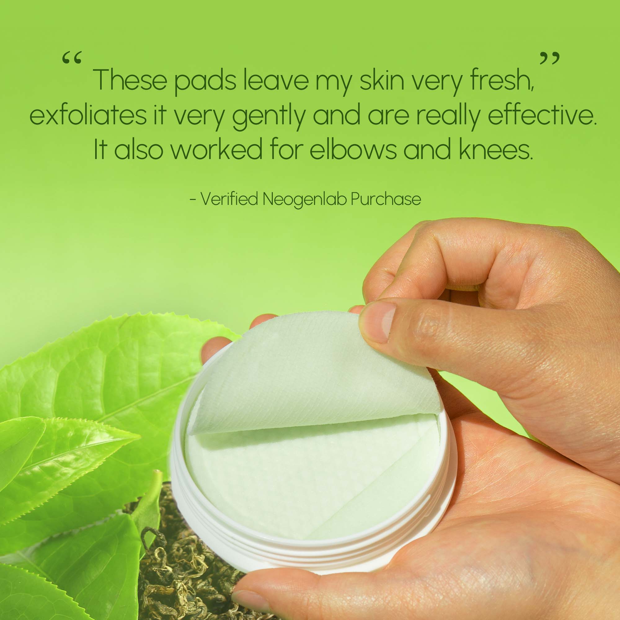 NEOGEN DERMALOGY Green Tea Moist Pha Gauze Peeling (10 Pads)