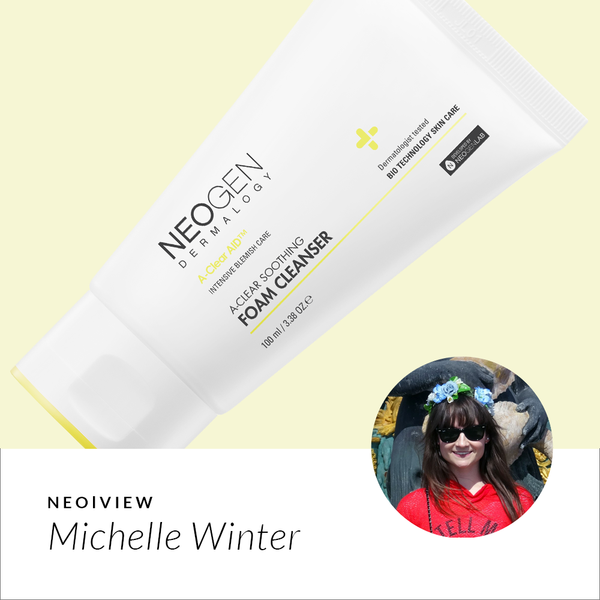NEO I VIEW <br> GET BLEMISH-FREE SKIN WITH A-CLEAR SOOTHING FOAM CLEANSER - NEOGEN GLOBAL