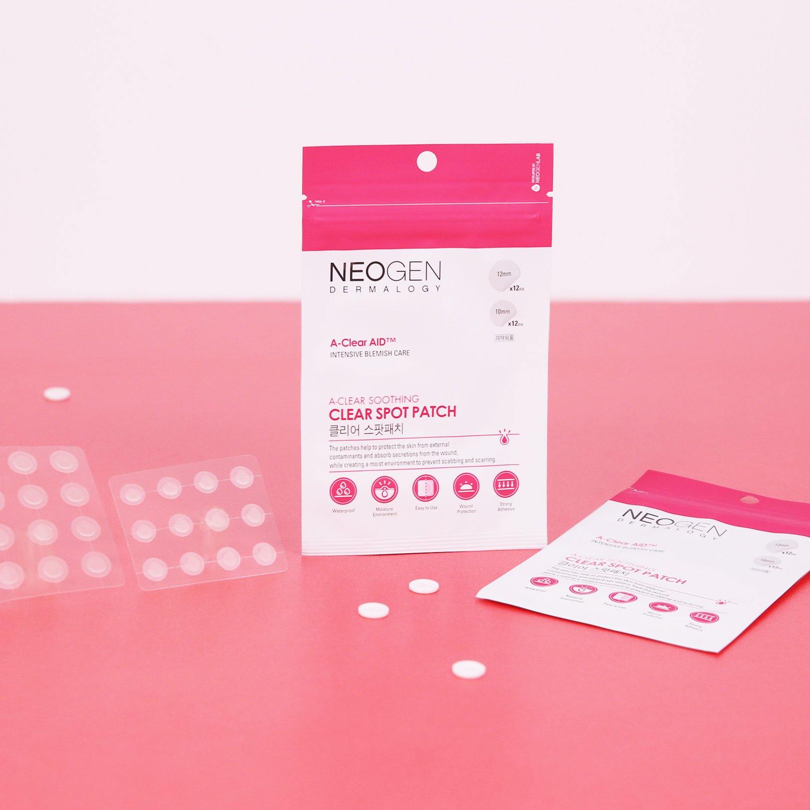 NEO I SPOTLIGHT <br> The pimple patches that do all-in-one   A-Clear Soothing Clear Spot Patch - NEOGEN GLOBAL