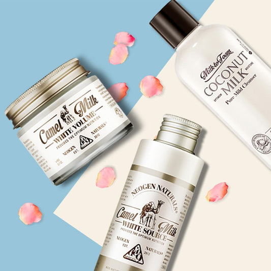Perfect Spring Turnover<br>with Coconut Milk Cleanser,<br>Camel Milk Moisturizers - NEOGEN GLOBAL