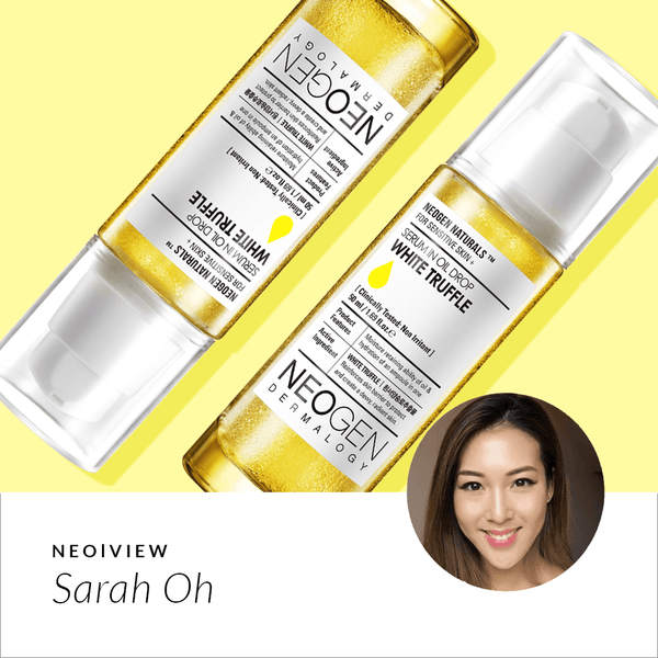 NEO I VIEW<br>White Truffle Serum In Oil Drop<br>REVIEW BY SARAH OH - NEOGEN GLOBAL