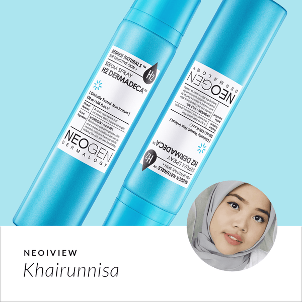 NEO I VIEW <br> H2 Dermadeca Serum Spray <br> Review by Khairunnisa - NEOGEN GLOBAL