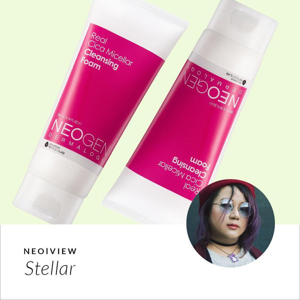 NEO I VIEW<br>Real Cica Micellar Cleansing Foam Review by Stellar - NEOGEN GLOBAL