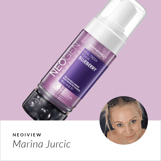 NEO I VIEW<br> Real Fresh Foam Cleanser Blueberry Review by Marina Jurcic - NEOGEN GLOBAL