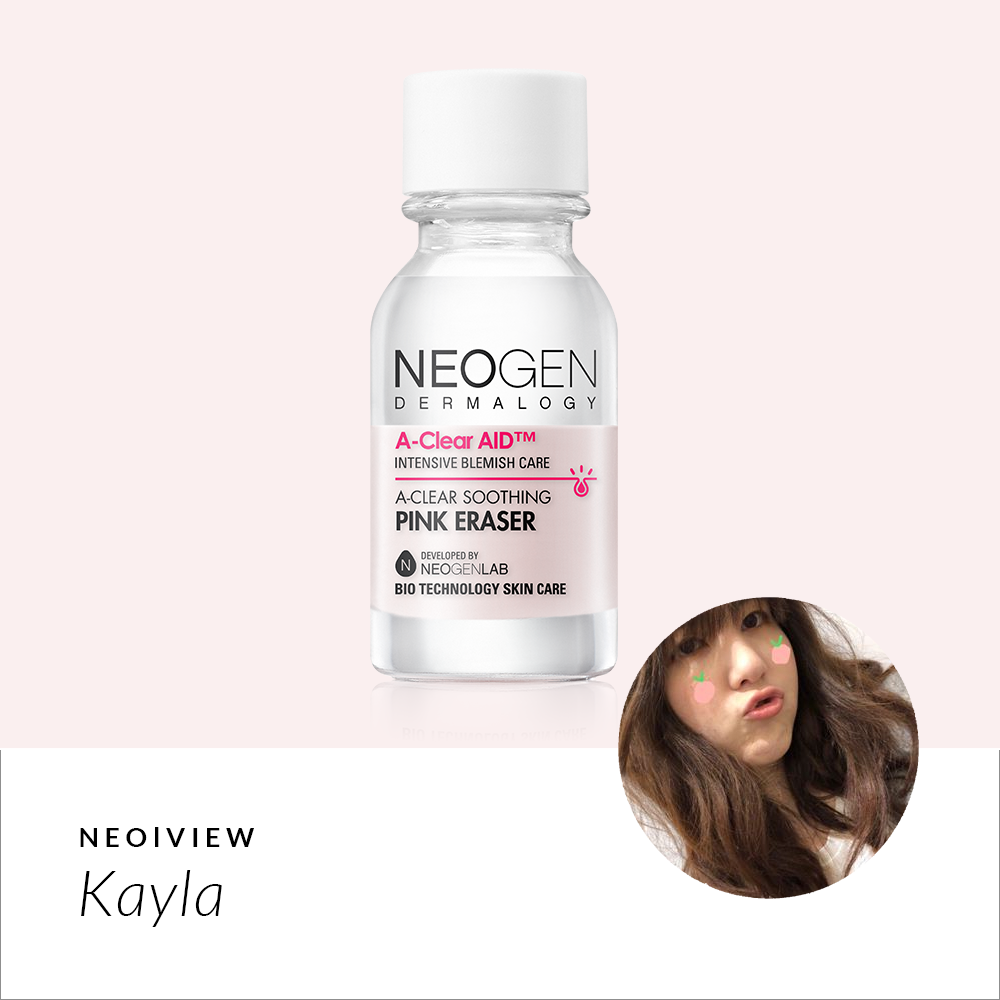 NEO I VIEW <br> A-Clear Pink Soothing Eraser Review by Kayla - NEOGEN GLOBAL