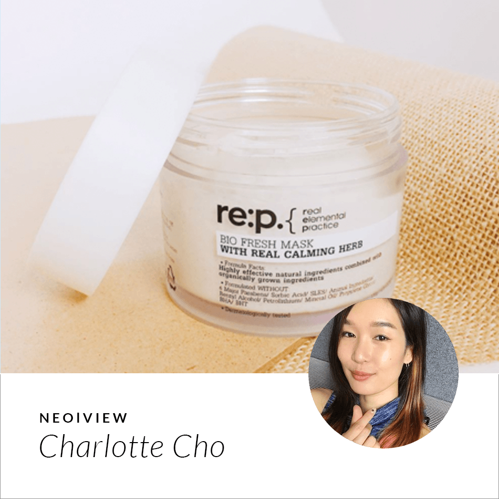 NEO | VIEW<BR> RE:P Bio Fresh Mask Real Calming Herb <BR> REVIEW BY Charlotte Cho - NEOGEN GLOBAL