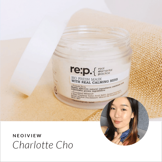 NEO | VIEW<BR> RE:P Bio Fresh Mask Real Calming Herb <BR> REVIEW BY Charlotte Cho - NEOGEN GLOBAL