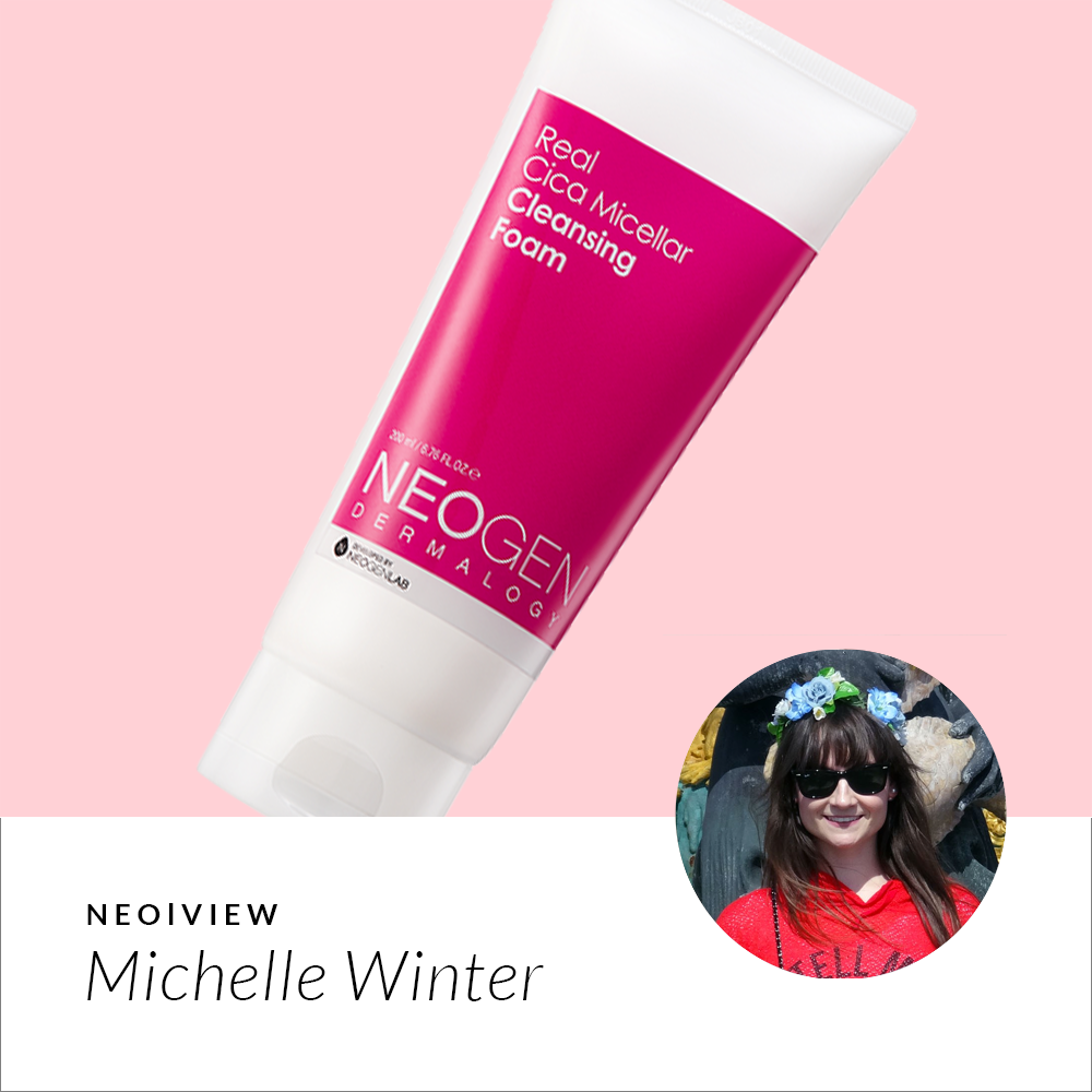 NEO I VIEW<br>Real Cica Micellar Cleansing Foam Review by Michelle Winter - NEOGEN GLOBAL