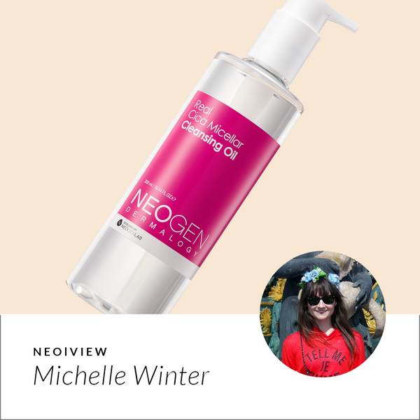 NEO I VIEW<br>Real Cica Micellar Cleansing Oil Review by Michelle Winter - NEOGEN GLOBAL