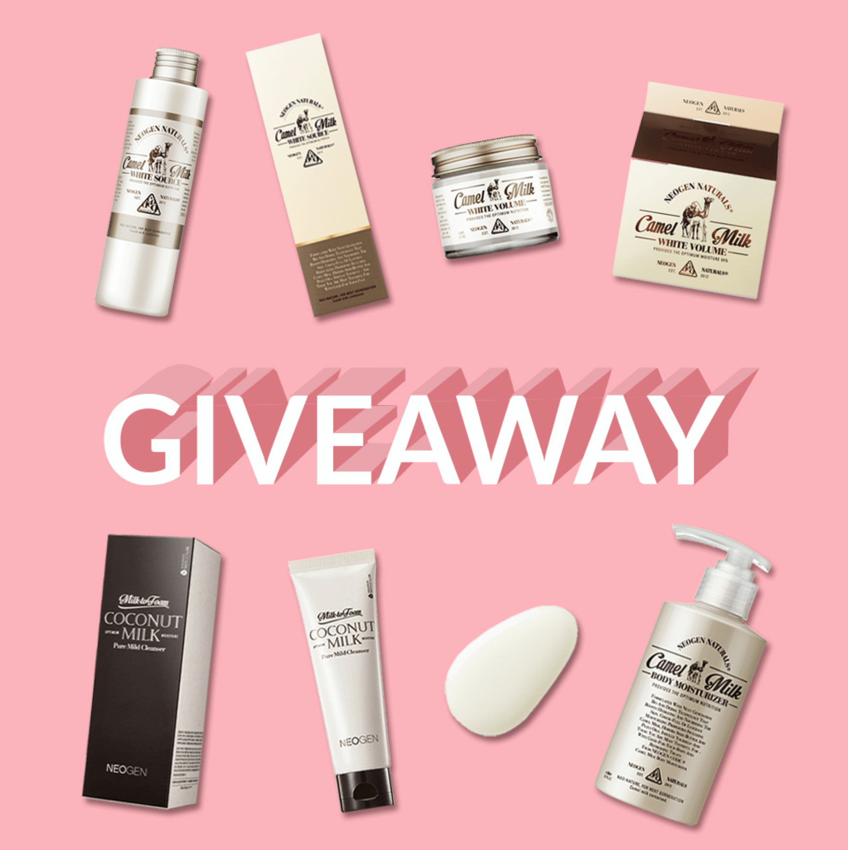Neogen "It's Milk" Giveaway!<br>Your Chance to Win<br> Our Milk Skincare Favorites! - NEOGEN GLOBAL