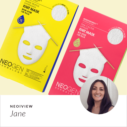 NEO I VIEW <br>Neogen Knit Mask Sheet Masks Review by Jane - NEOGEN GLOBAL