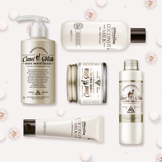 NEO|TRENDING<br>Glowing Skin Pamper<br>Camel & Coconut Milk - NEOGEN GLOBAL
