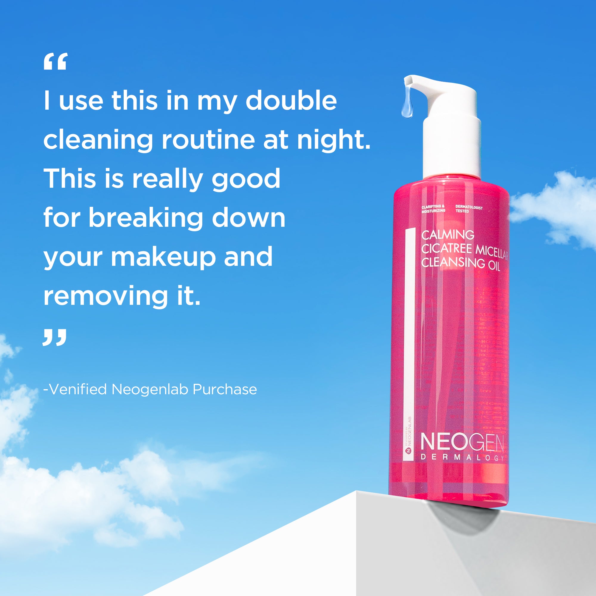 CALMING CICA TREE MICELLAR CLEANSING OIL – NEOGENLAB US