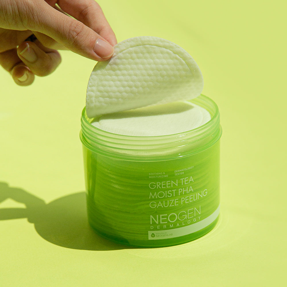 Green Tea Moist Pha Gauze Peeling Pads – NEOGENLAB US