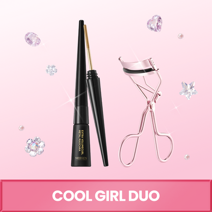 [Value Set] Extra Volume Curl Metal Mascara – Black + Pink Metal Lash Curler