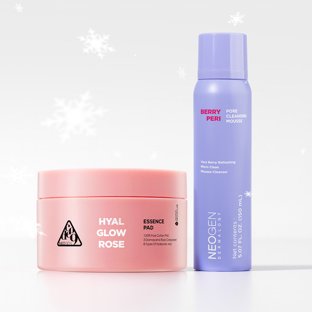 [Value Set] Berryperi Pore Cleansing Mousse + Hyal Glow Rose Essence Pad