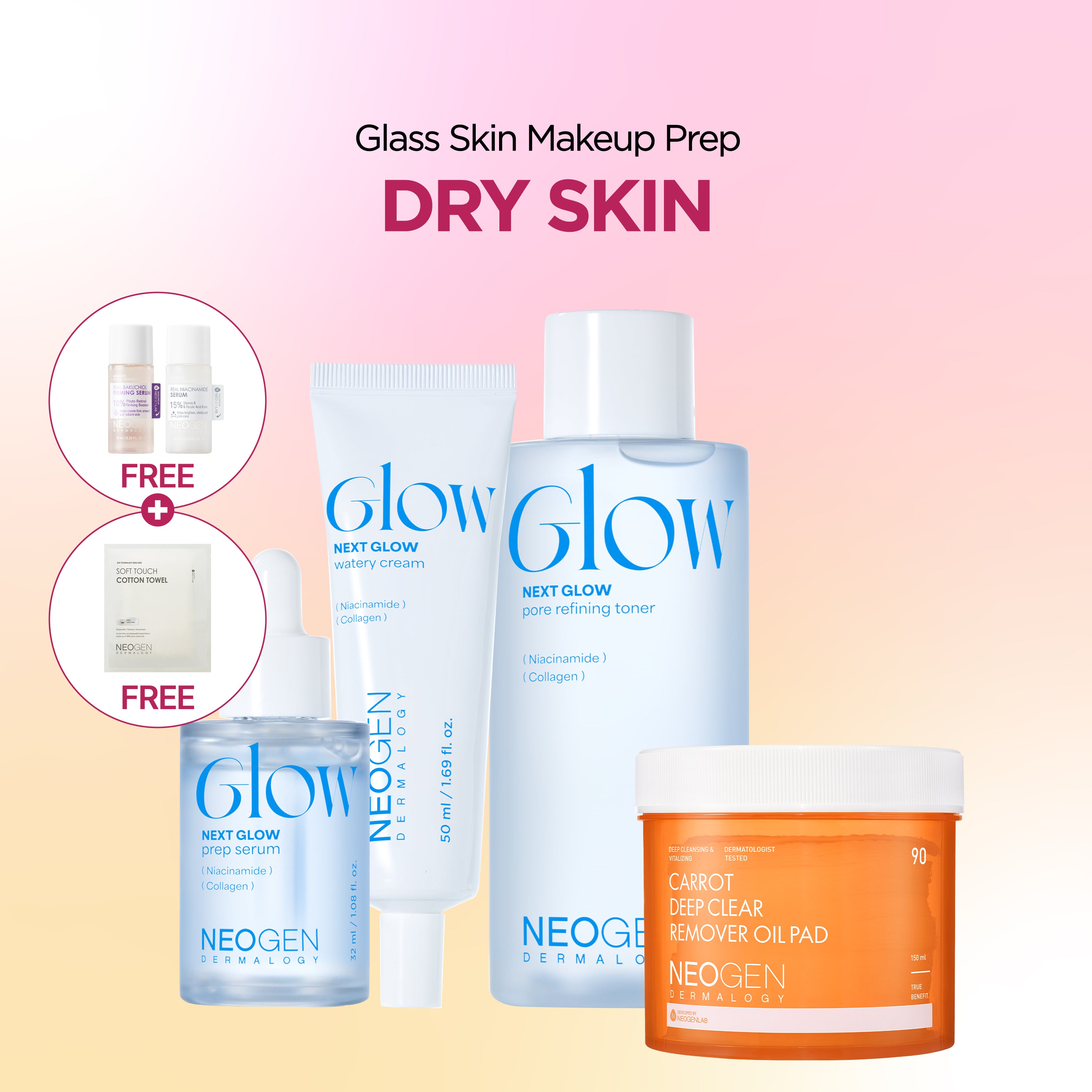 Glass Skin Makeup Prep - Dry Skin