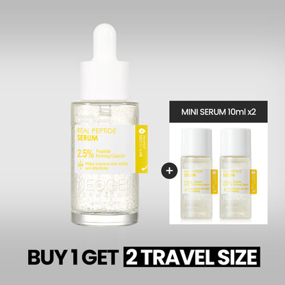 Real Peptide Serum 30ml + FREE travel size minis