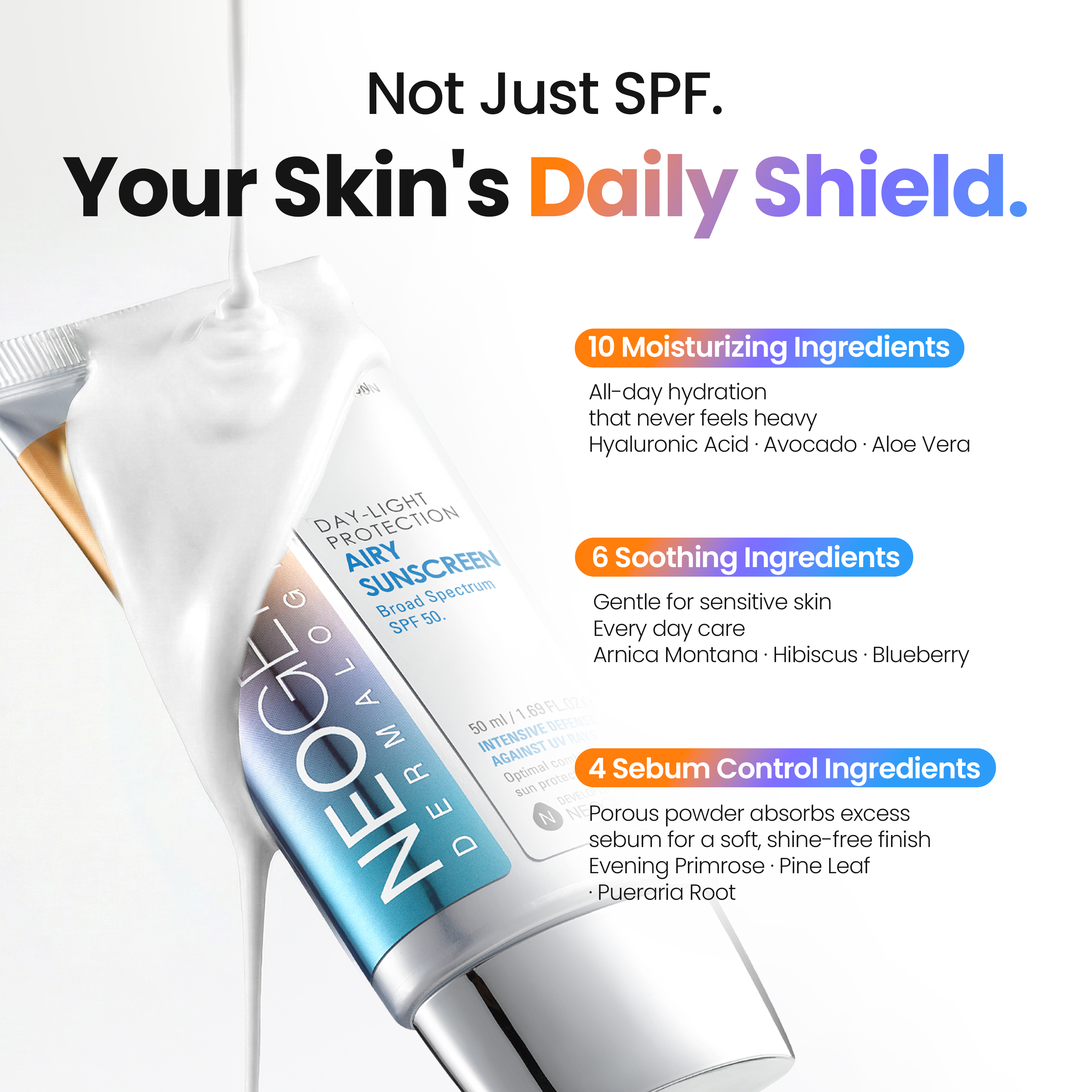 Day-Light Protection Airy Sunscreen Broad Spectrum SPF 50