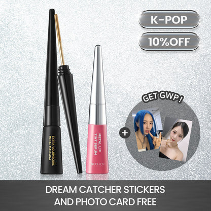 Metal Glow Lip (Mellow Berry + Metal Mascara (Black) 10% OFF + FREE KPOP Dreamcatcher Stickers and Postcards