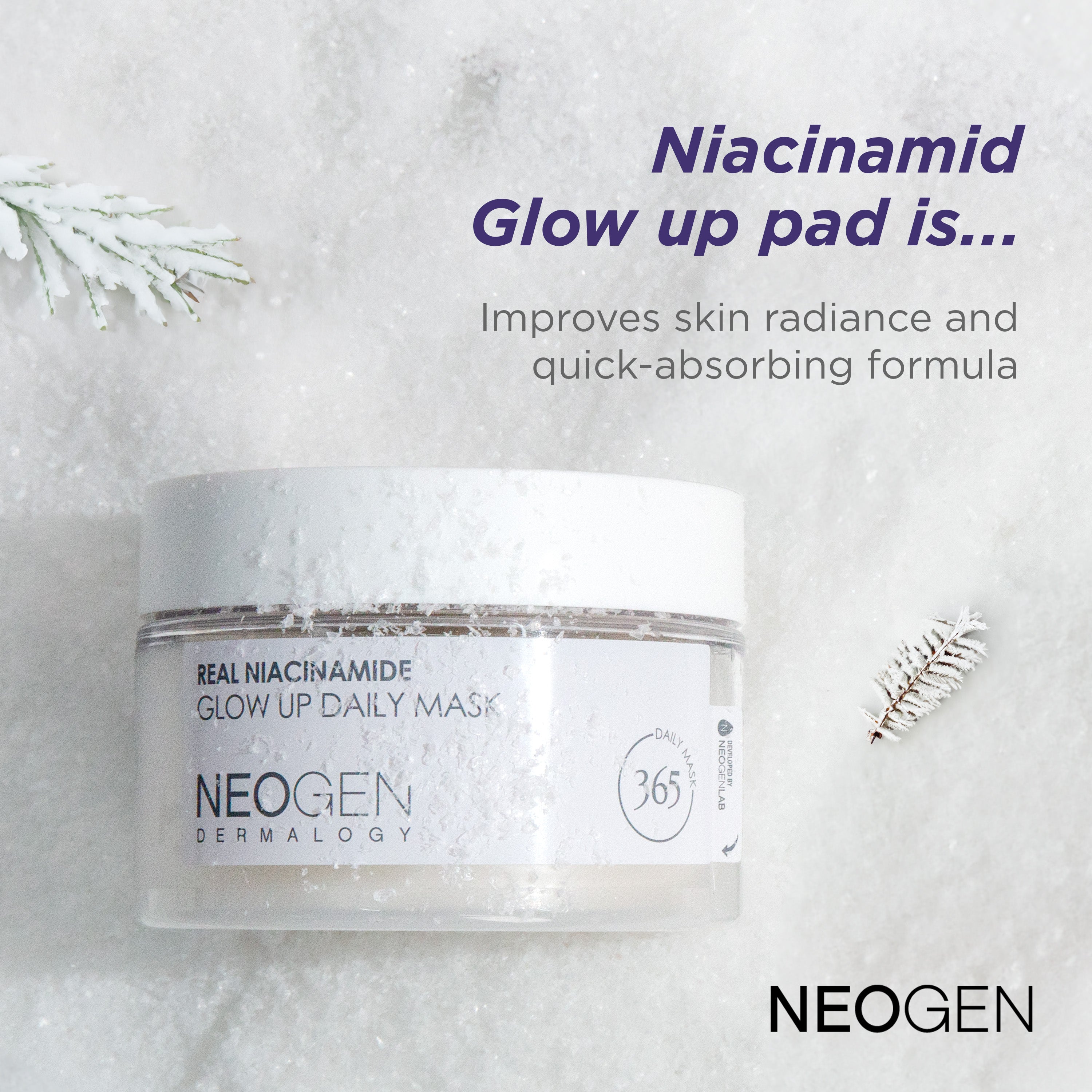 NEOGEN DERMALOGY REAL NIACINAMIDE GLOW UP DAILY MASK(180ml,40EA)