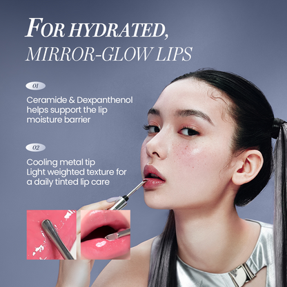 Metal Glow Lip (Mellow Berry + Metal Mascara (Black) 10% OFF + FREE KPOP Dreamcatcher Stickers and Postcards