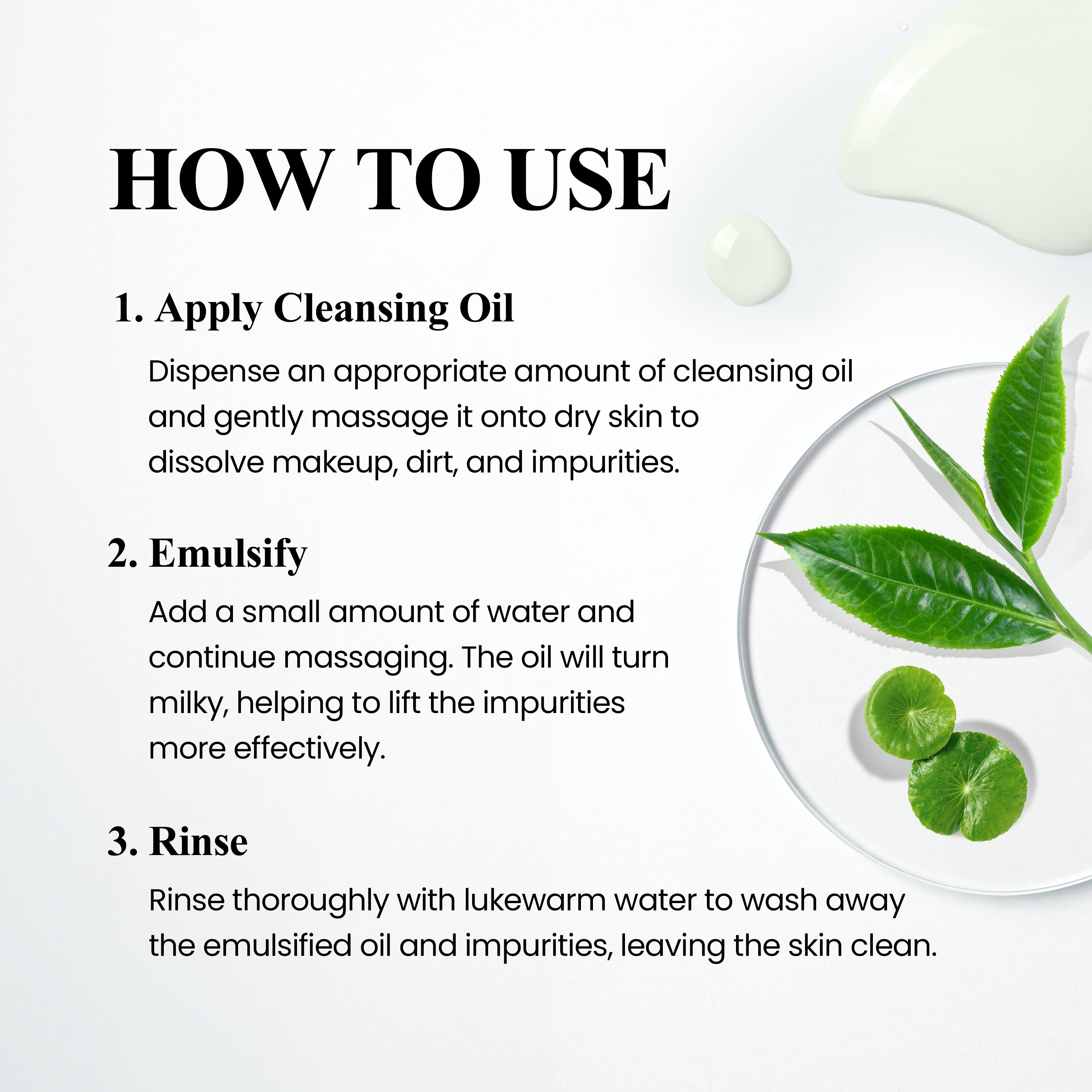 REAL FRESH CLEANSING OIL GREEN TEA