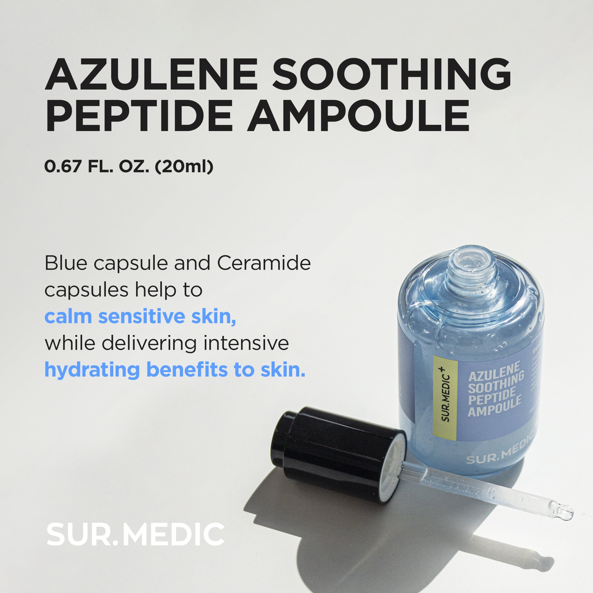 [Value Set] CALMING : Sur.medic Azulene Soothing Peptide Ampoule + Neogen Dermalogy Real Fresh Foam Heartleaf